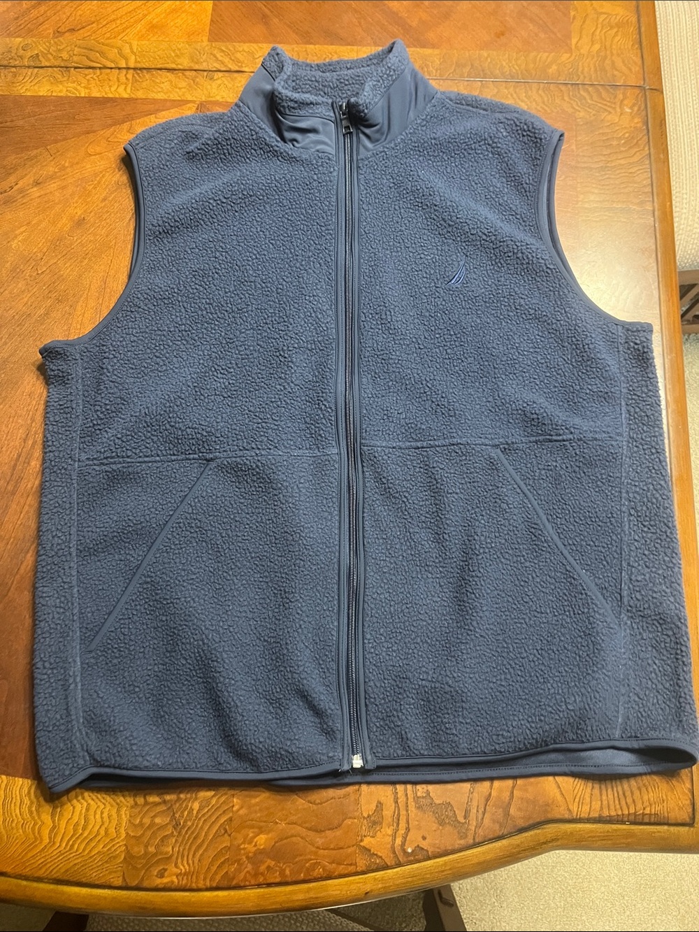 Nautica Men's Dark Navy Fleece Vest